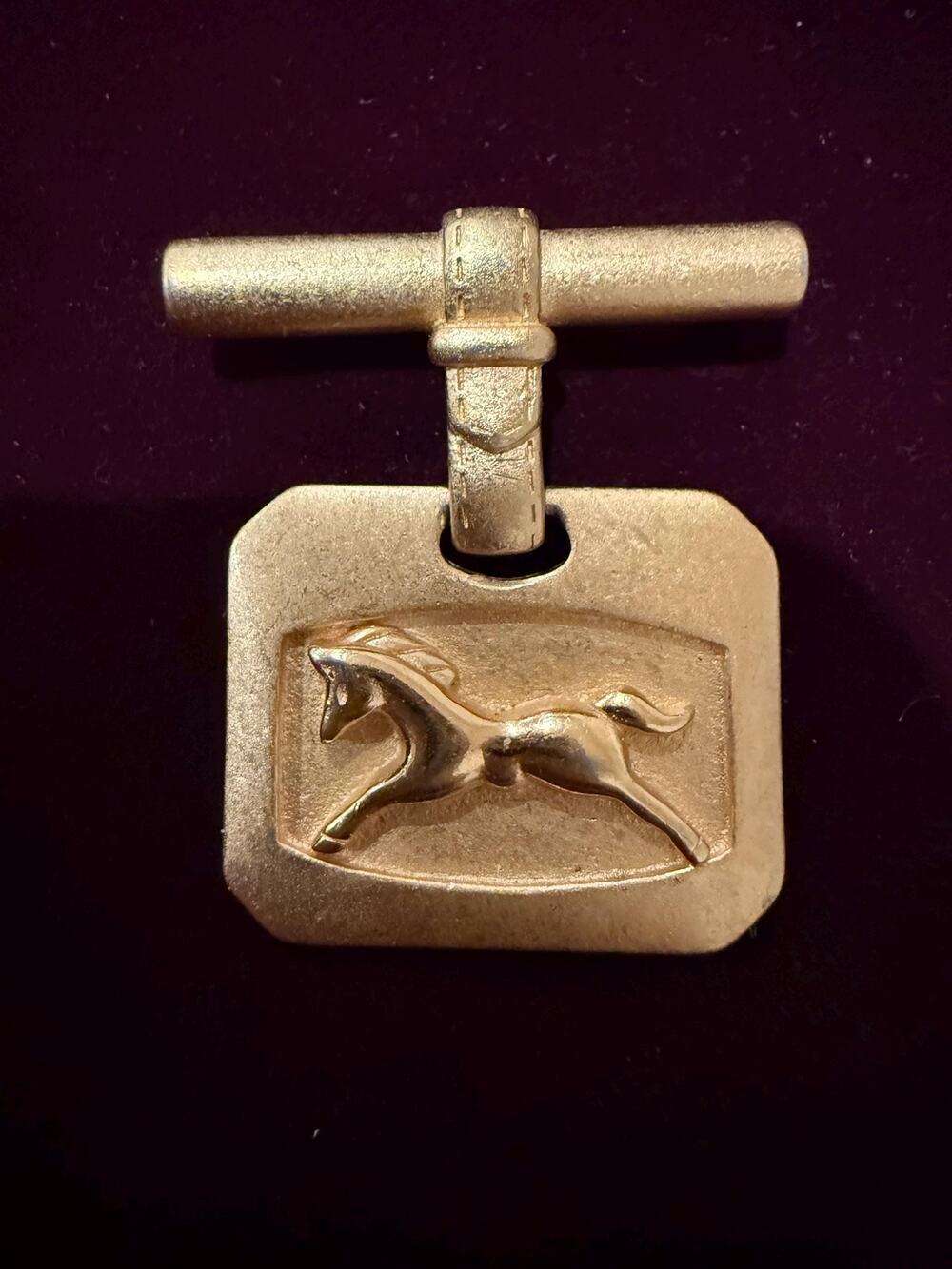RARE Vintage 1970’s Monet Equestrian Horse Charm Brooch pin collectable signed